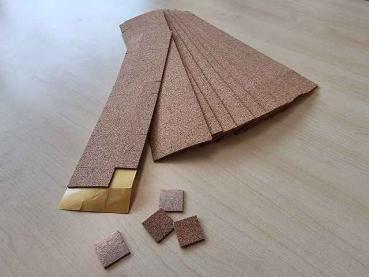 20x20x2 mm auf Tafeln mit 39 Stk.