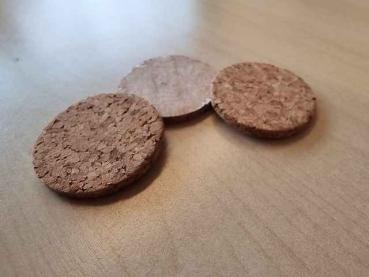 Preview: Presskorkplättchen rund stark haftend