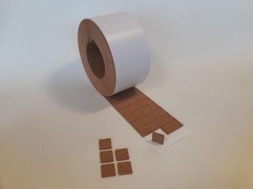 Presskorkplättchen einseitig selbstklebend (schwach haften)